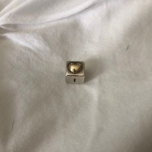 Pandora I LOVE YOU w/Gold Heart Charm